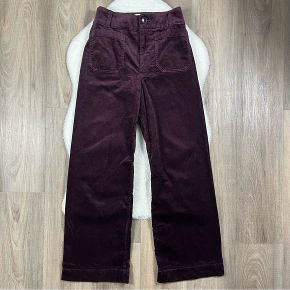Maeve Colette corduroy full length wide leg pants Anthropologie - Picture 2 of 10